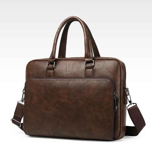 Sac fourre-tout d'affaires en cuir pour hommes et femmes,sacs pour ordinateur portable de marque de luxe,étui Bombes exécutif,valise pour hommes,sac à main pour femmes,2024 - dark brown