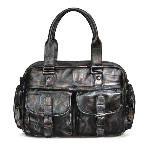 Sac messager en cuir véritable pour hommes,étui à bombes,étui pour ordinateur portable d'affaires,conception de rêve,décontracté et à la mode,061-b - coffee5