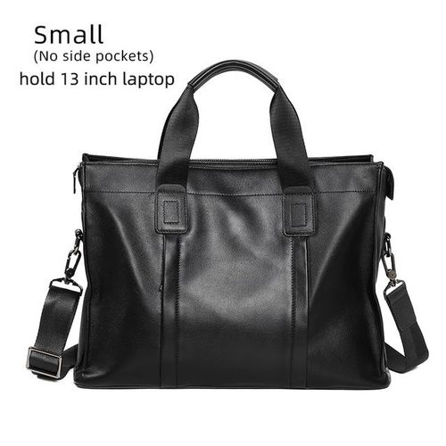 Design-Sac à Main en Cuir group de Vache pour Homme,Étui à Bombes,à la Mode,pour Ordinateur Portable d'Affaires,de Marque Célèbre - small black 2