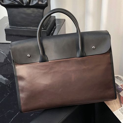 Sac à Main de Luxe en Cuir group pour Homme,Sacoche de Voyage,Ordinateur Portable de 14 Pouces,Vintage Elin Horse Bombs - #A
