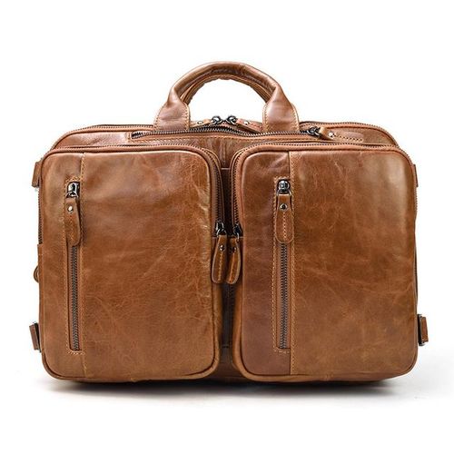 Sac à Main en Cuir group Souple pour Homme,Étui à Bombes d'Affaires,pour Ordinateur Portable,3 Utilisations,Multifonctionnel,en Peau de Vache,MessGrass,Fourre-Tout - brown