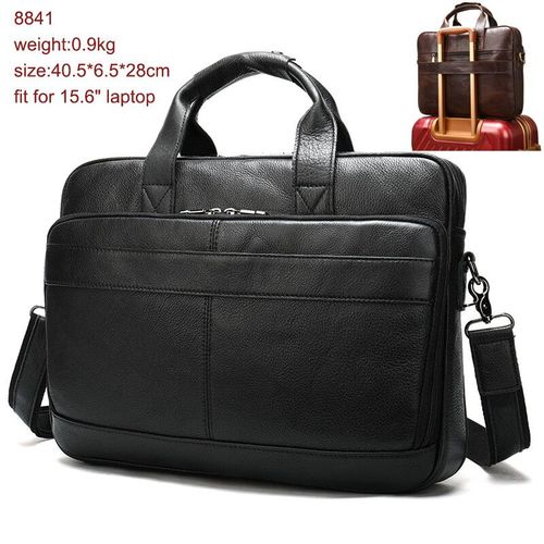 WESTAL-Sac messager en cuir véritable pour homme,sacs pour ordinateur portable 15.6 ",sacs à main pour homme,sac à bandoulière pour ordinateur 14,bureau,bombes - 8841-black