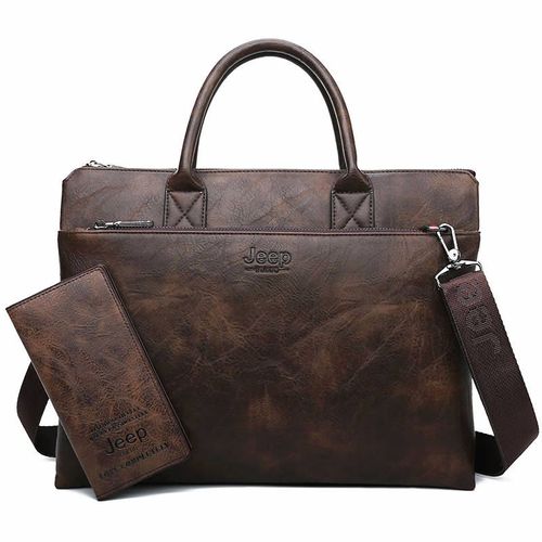 Guitar EP BULUO-Sac à main en cuir pour ordinateur portable 14 pouces,étuis à bombes pour hommes,sacs de voyage d'affaires,sacs initiés au bureau,haute qualité - 8862-3-8888-brown