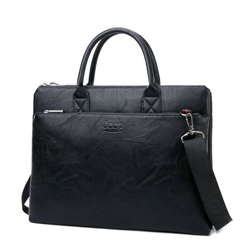 Guitar EP BULUO-Sacs à main en cuir de grande capacité pour hommes,étuis à bombes,marque de haute qualité,pour ordinateur portable de 14 pouces - 8862 Black
