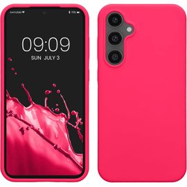Housse Compatible Avec Samsung Galaxy S23 Fe Coque - Housse De Téléphone Protection Souple En Tpu Silicone - Rose Fluo