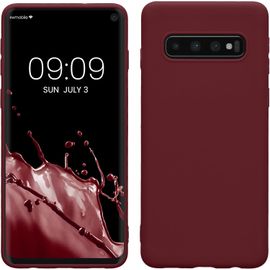 Housse Compatible Avec Samsung Galaxy S10 Coque - Housse De Téléphone Protection Souple En Silicone - Bordeaux Violet