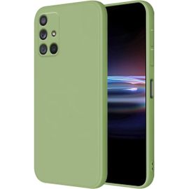 Coque Pour Samsung Galaxy A71 4g Protection Étui, (6.7"" Inches) Liquide Tpu Silicone Case Anti Rayures Ultra Mince Souple Cover En Silicone Vert Matcha