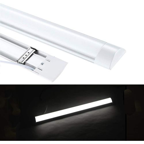 Kal-Lampe Led Pour Pièces Humides 60 Cm 20 W Ultra Fine Lumière Du Jour 4000 K 3600 Lm Étanchéité Ip65 Convient Pour Une Utilisation En Extérieur Cave, Atelier, Loisirs