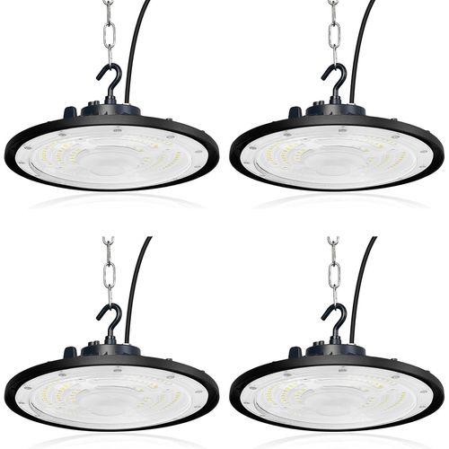 Kal-100w Ufo Projecteur Led Industriel, High Bay Lumière Éclairage D'atelier 10000lm Lampe Industrielle Led Lustre Intérieur, Hall Projecteur Lampe Pour Entrepôt Garage Usine Atelier Gymnase