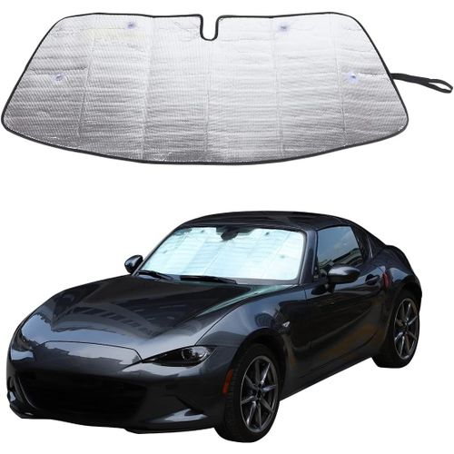 Kal-Pare-Soleil De Pare-Brise De Voiture, Pare-Soleil De Voiture Complet Pour Mazda Mx-5 Nd 2015-2023, Protection Contre Les Rayons Uv Pliable (Fenêtre Avant)