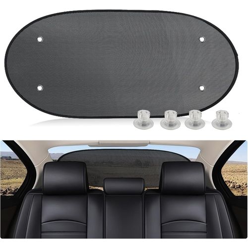 Kal-Pare-Soleil Voiture Pour Lunette Arrière, Bébé, Vitre Arrière Pliable Avec Ventouses, Visière En Maille, Protection Uv, 100x50 Cm