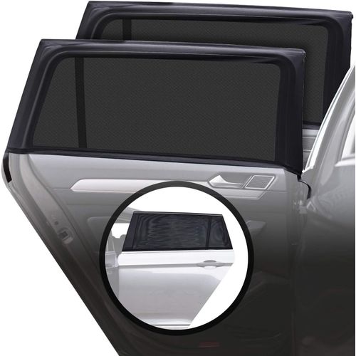 Kal-Pare Soleil Chaussette Voiture Avec Protection Uv \U2013 Pare Soleil Voiture Bébé - Couverture Sans Espace, Lot De 2 Pièce De Taille M