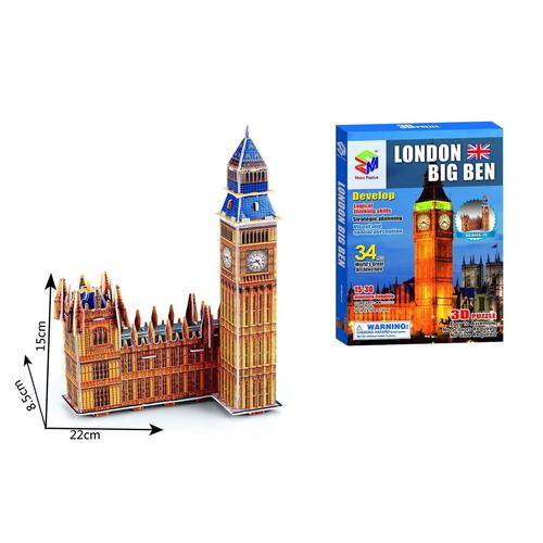 Modèle Architectural De Renommée Mondiale En Carton, Puzzle Tridimensionnel 3d, Jouets Créatifs À Assembler Pour Enfants, Bricolage, Londres Big Ben