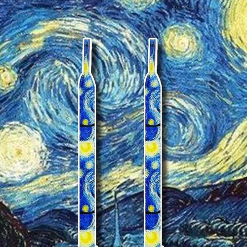 Corde à lacets Wave 5 paires Van Gogh ciel étoilé