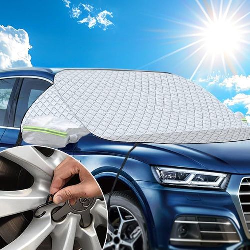 Kal-Pare Brise Soleil,Pare Soleil Voiture Pare Brise Avant,Pare Soleil Pare Brise Avant,Bache Protection Pare Brise,Couverture Pare-Brise De Voiture Pare Soleil