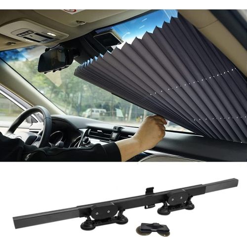 Kal-46cm / 65cm / 70cm / 80cm Upgarde Rétractable Suv Camion Voiture Avant Pare-Brise Pare-Soleil De Lunette Arrière Pare-Soleil