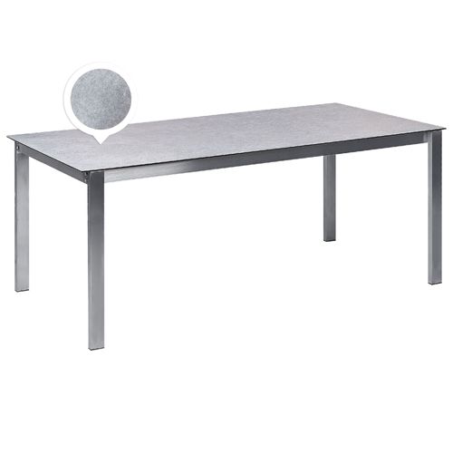 Table De Jardin 180 X 90 Cm Verre Gris Cosoleto