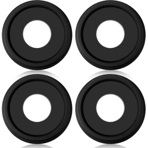 4 Pièces Médaillons De Plafond Pour Luminaires Médaillon De Plafond Noir Moulé 10 "Od Lustre Décoratif Médaillon Ventilateurs De Plafond Ronds Médaillons Plafond