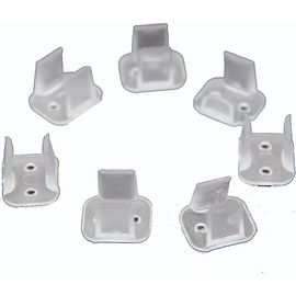 99 Lighting 200 Pièces Clips De Montage Au Néon, Installer Des Clips De Raccords, Clips De Fixation Accessoires Pour Éclairage De Bande Flexible Au Néon En Silicone De 6 Mm 6x12 Mm, Faire Le N