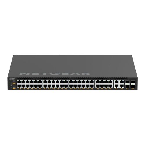 NETGEAR M4350-44M4X4V - Commutateur - C3 - Géré - 44 x 100/1000/2.5G (PoE++) + 4 x 100/1000/2.5/5/10G (PoE++) + 4 x 25 Gigabits SFP28 - flux d'air de l'avant vers l'arrière - Montable sur rack -...