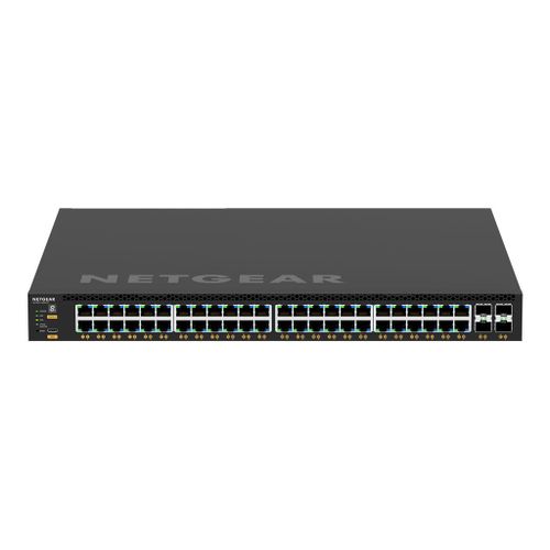 NETGEAR M4350-48G4XF - Commutateur - C3 - Géré - 48 x 10/100/1000 (PoE+) + 4 x 10 Gigabit SFP+ - flux d'air de l'avant vers l'arrière - Montable sur rack - PoE+ (1440 W)