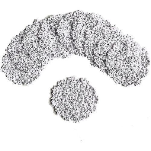 Tapis De Tasse Dessous De Verre En Coton, 10 Pièces, Dessous De Verre En Dentelle De Coton Au Crochet, Dessous De Verre De 4 Pouces Compatibles Avec Dri
