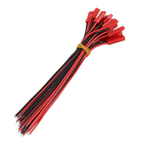 "10 Paires De Connecteurs Jst De 150mm, Ligne De Cable Male + Femelle Pour Batterie Rc Bec Lipo"