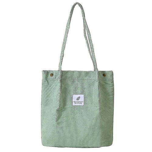 Sac fourre-tout en velours côtelé, sac à bandoulière pour le travail, la plage, le déjeuner, les voyages, les courses, l'épicerie