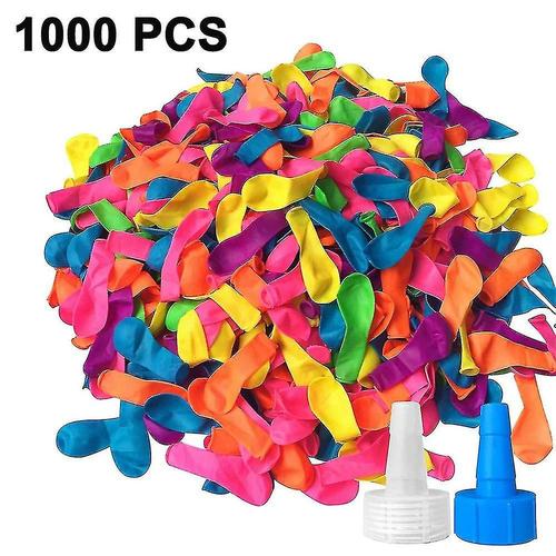 Ballons à eau, paquet de 1000 ballons à eau couleurs assorties avec kits de recharge, ballon à eau en latex