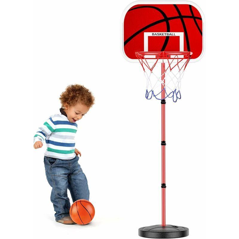 Panier de Basket avec ventouse et ballon - Jeu pour enfant Couleur - Rouge