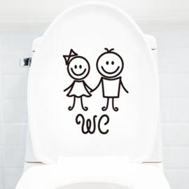 Stickers muraux toilettes pas cher - Idée décoration murale toilettes