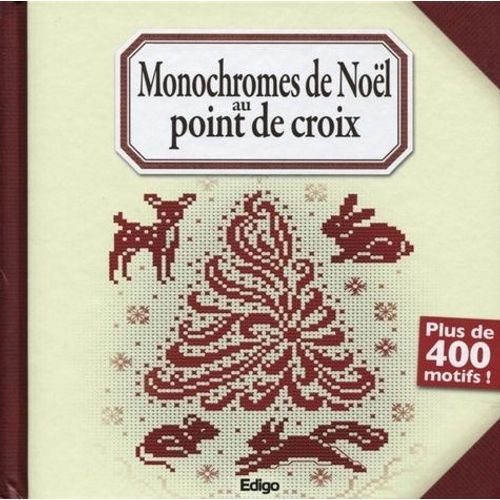 Monochromes De Noël Au Point De Croix