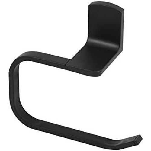 KAL-, Porte-Rouleau De Papier Toilette Taku À Coller Ou À Percer, Design Élégant Et Pratique, Idéal Pour Salle De Bain, Taille Standard, Couleur, Noir Mat, Wc Rollenhalter