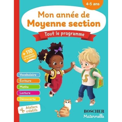 Mon Année De Moyenne Section 4-5 Ans - +110 Autocollants Et Un Poster