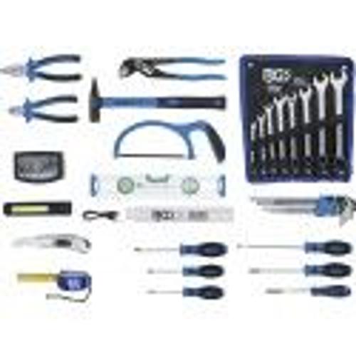 Trousse 270 outils marteau pince testeur clé mètre tournevis BGS TE