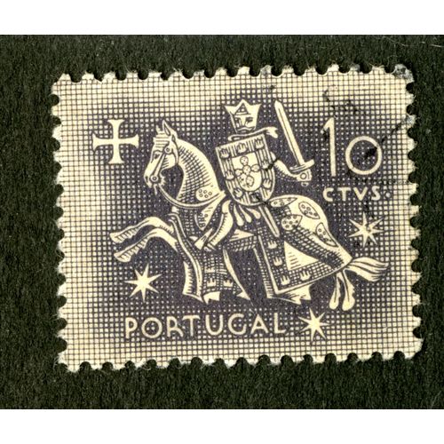 Timbre Oblitéré Portugal, 10 Ctvs