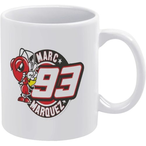 Marc Marquez Tasse Blanche Tasse À Café En Céramique Grande Capacité Facile À Nettoyer Adaptée Au Bureau À Domicile 330 Ml