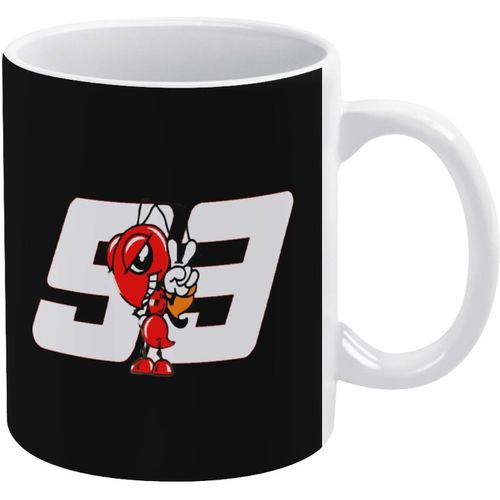 Marc Marquez Tasse Blanche Tasse À Café En Céramique Grande Capacité Facile À Nettoyer Adaptée Au Bureau À Domicile 330 Ml