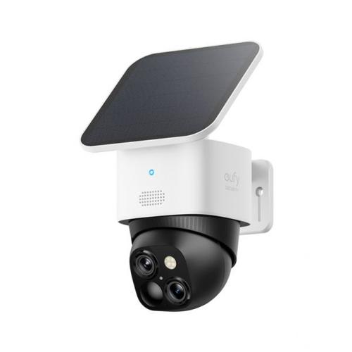 Caméra de sécurité EufyCam SoloCam S340,WiFi exterieure sans Fil, Surveillance 360° ,3K, sans Angle Mort, Wi-FI 2, 4 GHz, sans Frais mensuels, Compatible HomeBase 3