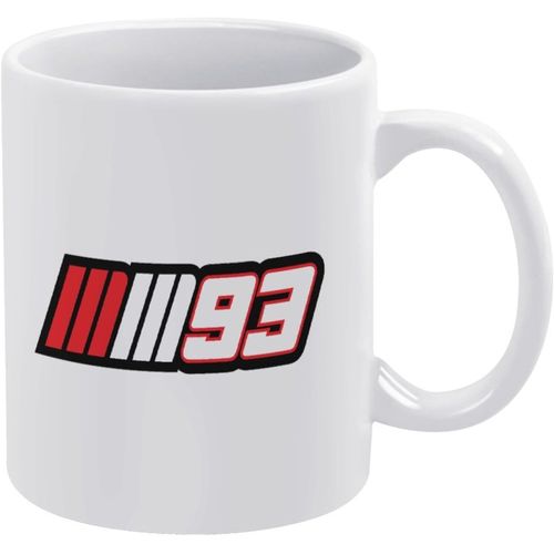Motogp Marc Marquez Tasse Blanche Tasse À Café En Céramique Grande Capacité Facile À Nettoyer Adaptée Au Bureau À Domicile 330 Ml