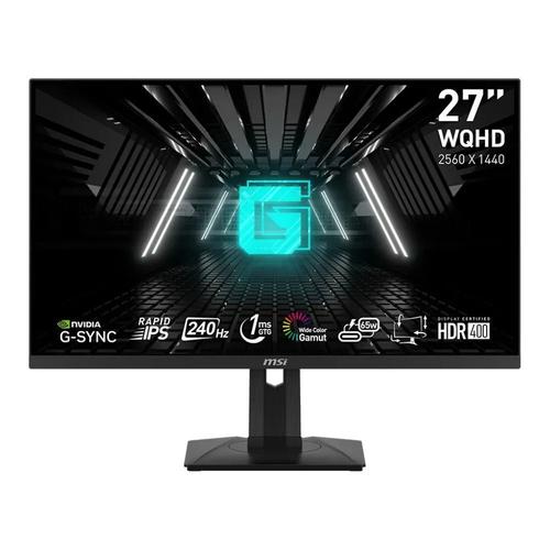 MSI G274QPXDE 27" LCD, IPS, LED backlight, 2560x1440 pixel, 16:9, HDR: DisplayHDR 400, 400 cd/m², 1000:1, 1ms (GTG), 240Hz, 2x HDMI 2.0/1x DisplayPort 1.4/1x DisplayPort (USB-C)