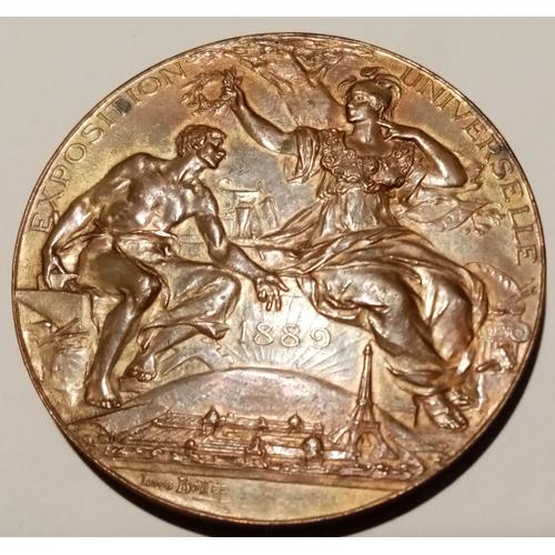 Medaille Bronze Exposition Universelle De Paris 1889
