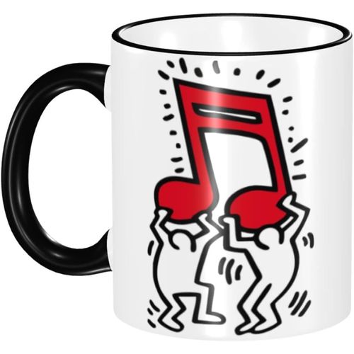 Keith Haring Tasse D'anime Tasse À Café De Grande Capacité 330 Ml Tasse De Petit Déjeuner En Céramique Facile À Nettoyer Cadeau D'anniversaire Personnalisé Gu166