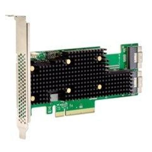 Broadcom HBA 9620-16i - Contrôleur de stockage (RAID) - 16 Canal - SATA 6Gb/s / SAS 24Gb/s / PCIe 4.0 (NVMe) - RAID 0, 1, 10 - PCIe 4.0 x8