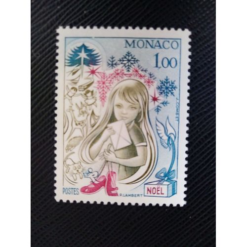 Timbre Monaco Yt 1165 Fille Avec Des Cadeaux De Noël 1978 ( 061107 )