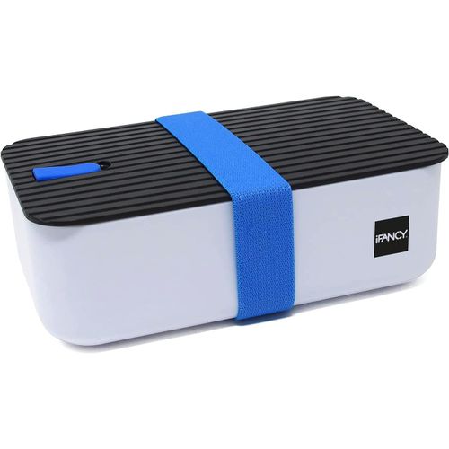 Kal-Lunchbox Tasty ¿ Bento Lunch Box 1000 Ml ¿ Étanche Et Étanche Pour Enfants Et Adultes ¿ Bureau Et École ¿ Sans Bpa ¿ Boîte À Pain Pour Lave-Vaisselle, Micro-Ondes Et Congélateur (Bleu)
