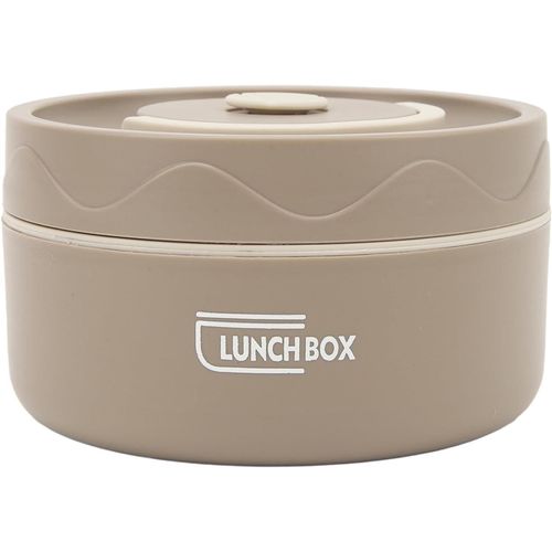 Kal-Boîte À Déjeuner Thermique Ronde Double Couche En Acier Inoxydable 304 - 420 Ml - Bleu Foncé - Type Micro-Ondes - Pour Enfants, Adultes, Garçons, École, Bureau, Extérieur (Style Isotherme,
