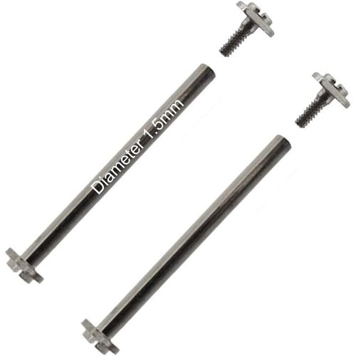 Kal-Vis Pour Montres - 8 À 30mm Diamètre Ø 1,2mm À 1,5mm Premium Barres À Vis Filetés Fixation Pour Bracelet De Montre Or Ou Argent - 2 Pcs
