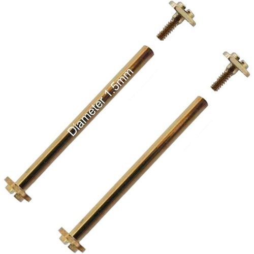 Kal-Vis Pour Montres - 8 À 30mm Diamètre Ø 1,2mm À 1,5mm Premium Barres À Vis Filetés Fixation Pour Bracelet De Montre Or Ou Argent - 2 Pcs