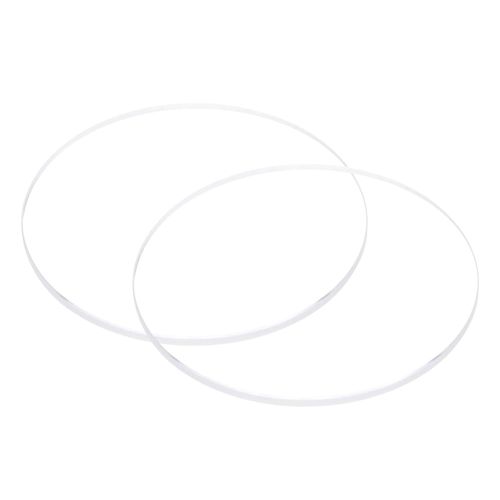Kal-2pcs Verre De Montre En Cristal Transparent 41mm De Diamètre, 2mm D'épaisseur, Rond, Plat, En Verre Minéral À Haute Transmittance, Pièce De Rechange Pour Réparateur De Montres